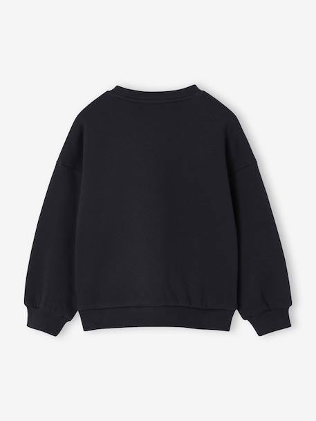 Sweat fille Noël noeud en sequins anthracite+rouge 2 - vertbaudet enfant 