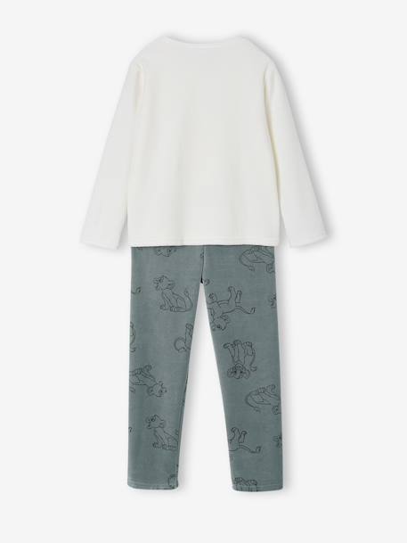 Pyjama garçon Disney Le Roi Lion en velours Blanc/vert grisé 5 - vertbaudet enfant 