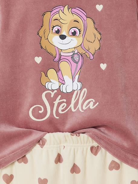 Pyjama fille Pat'Patrouille en velours Rose/écru 5 - vertbaudet enfant 