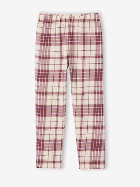 Pyjama fille Harry Potter en flanelle prune/carreaux 3 - vertbaudet enfant 