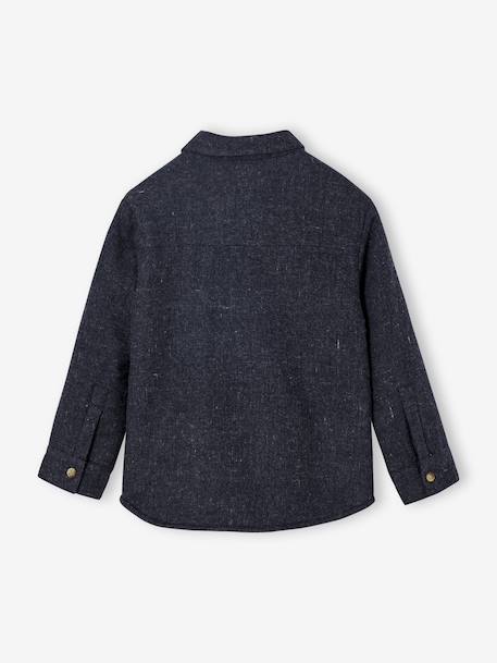 Chemise en flanelle doublée garçon gris chiné 5 - vertbaudet enfant 