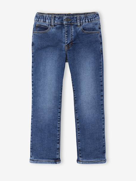 Jean denim doublé maille polaire garçon stone 3 - vertbaudet enfant 