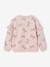 Sweat fille noël coeurs pailletés manches volantées écru+rose poudré 3 - vertbaudet enfant 