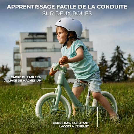 Draisienne enfant design retro roues en mousse impermeable Blue+Mint 3 - vertbaudet enfant 