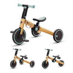 Jouet-Jeux de plein air-Tricycle Kinderkraft 4TRIKE Pliant 3 en 1 avec Draisienne, Tricycle à Pédales, Selle Réglable et Cadre Aluminium