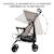 Poussette légère de voyage pliable avec dossier réglable Beige+Green+Grey 3 - vertbaudet enfant 