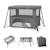 Lit de camping pliant bébé 3 en 1 avec fonction évolutive Black+Grey 7 - vertbaudet enfant 