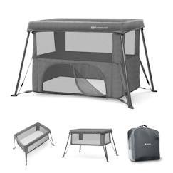 Puériculture-Lit de voyage et accessoires sommeil-Lit Parapluie Kinderkraft CAMI 3 en 1 Compact et Léger avec Sommier Réglable, Parc Enfant et Sac à Dos Voyage