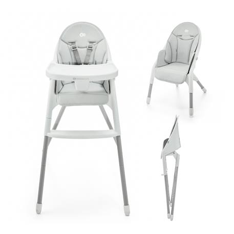 Chaise haute bebe pliante avec ceinture 5 points Grey 1 - vertbaudet enfant 