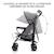 Poussette légère de voyage pliable avec dossier réglable Beige+Green+Grey 15 - vertbaudet enfant 