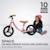 Draisienne Kinderkraft SPACE avec Frein à Main, Roues EVA Increvables, Selle Réglable et Repose-Pieds Antidérapant Blue+Green+Pink 14 - vertbaudet enfant 