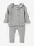 Ensemble en tricot bébé col en tissu Liberty rose 3 - vertbaudet enfant 