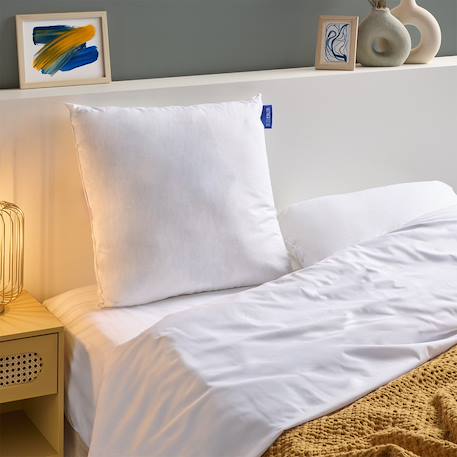 Oreiller ferme enveloppe coton bio gots Blanc 1 - vertbaudet enfant 