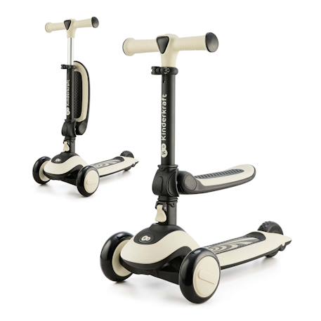 Trottinette enfant pliante avec siege et roues lumineuses Green+Pink+White 11 - vertbaudet enfant 