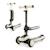 Trottinette enfant pliante avec siege et roues lumineuses Green+Pink+White 11 - vertbaudet enfant 