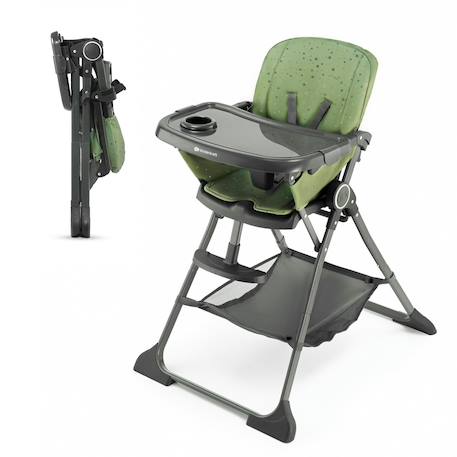 Kinderkraft highchair foldee - chaise de salle à manger pliable Beige+Green+Gris+Vert 7 - vertbaudet enfant 