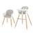 Chaise Haute Évolutive Kinderkraft SIENNA 2 en 1 avec Plateau Amovible, Harnais 5 Points et Repose-Pieds Confortable Grey+Pink 1 - vertbaudet enfant 