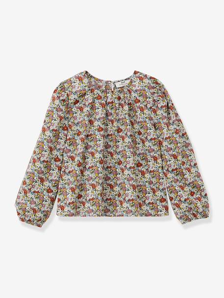 Blouse en tissu Liberty Libby fille rose 1 - vertbaudet enfant 