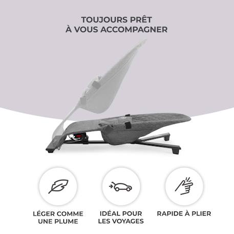 Balancelle électrique bébé 2 en 1 avec fonction transat Bleu marine+Grey 10 - vertbaudet enfant 