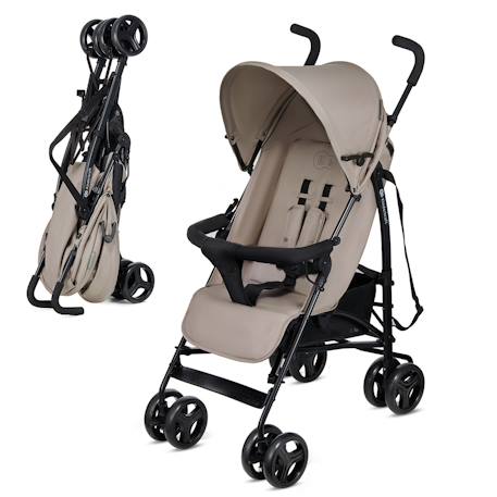 Poussette Parapluie TIK Légère 6,5 kg avec Position Allongée, Roues EVA Amorties et Pliage Compact Beige+Green+Grey+Marron 1 - vertbaudet enfant 