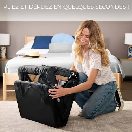 Lit de camping pliant bébé 3 en 1 avec fonction évolutive Black+Grey 9 - vertbaudet enfant 