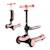 Trottinette 2 en 1 Kinderkraft HALLEY 2 avec Siège Réglable, Direction par Inclinaison, Roues LED et Guidon Ajustable Green+Pink 7 - vertbaudet enfant 