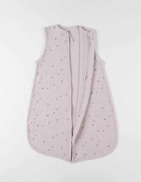 Gigoteuse en mousseline de coton Blanc imprimé+Rose 9 - vertbaudet enfant 