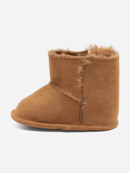 Bottines à scratch Camel+Noir 4 - vertbaudet enfant 
