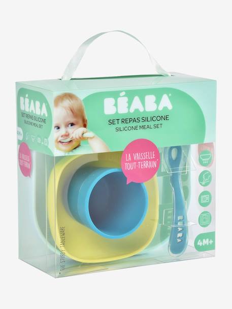 Set vaisselle 4 pièces silicone bleu+bleu+EUCALYPTUS+jaune+jungle+NIGHT BLUE+rose+terracotta+vert sauge 7 - vertbaudet enfant 