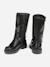 Bottes montantes Marron+Noir 8 - vertbaudet enfant 