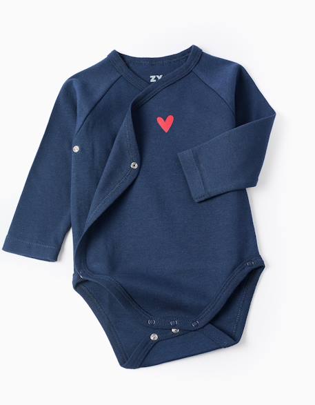 Lot de 4 bodies croisés hearts Multicolore 3 - vertbaudet enfant 