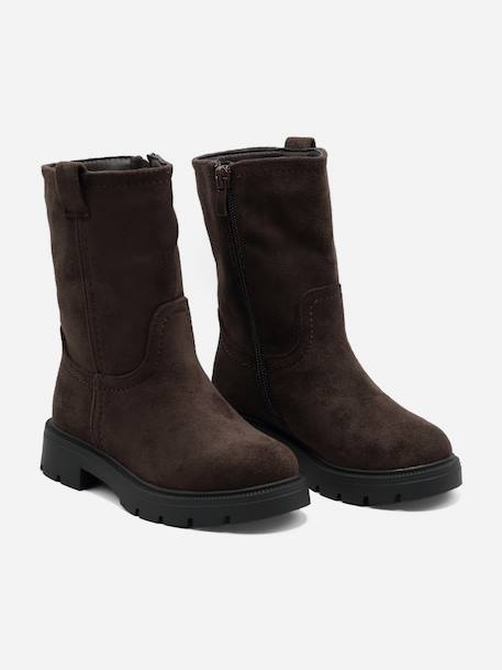 Bottes montantes Marron+Noir+Taupe 1 - vertbaudet enfant 
