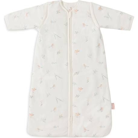 Gigoteuse hiver manches amovibles birds tog 3 coton Blanc, rose, bleu 1 - vertbaudet enfant 