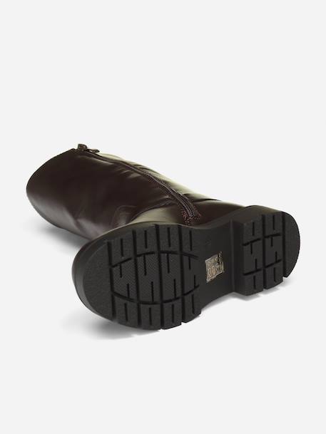 Bottes montantes Marron+Noir 5 - vertbaudet enfant 