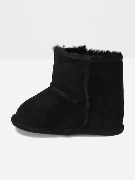 Bottines à scratch Camel+Noir 9 - vertbaudet enfant 