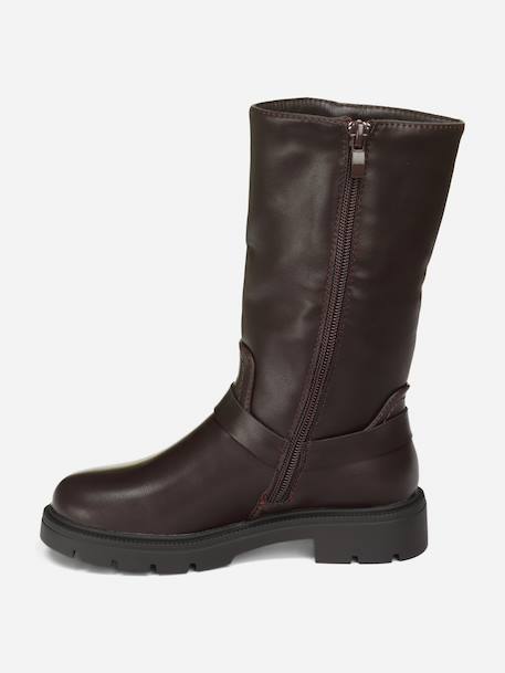 Bottes montantes Marron+Noir 4 - vertbaudet enfant 