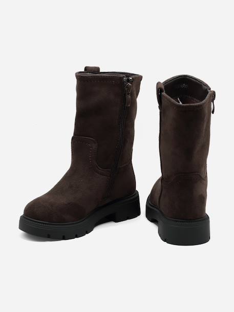 Bottes montantes Marron+Noir+Taupe 3 - vertbaudet enfant 