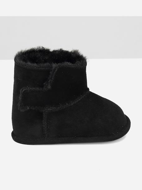 Bottines à scratch Camel+Noir 7 - vertbaudet enfant 