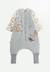Turbulette d'hiver en velours avec pieds retroussables et manches amovibles petit loup Gris 1 - vertbaudet enfant 