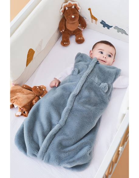 Gigoteuse en fausse fourrure Blanc+Bleu+Rose 8 - vertbaudet enfant 