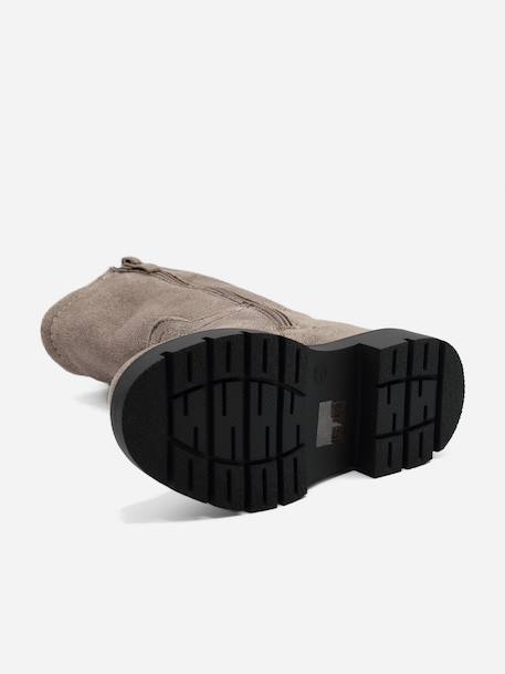 Bottes montantes Marron+Noir+Taupe 15 - vertbaudet enfant 