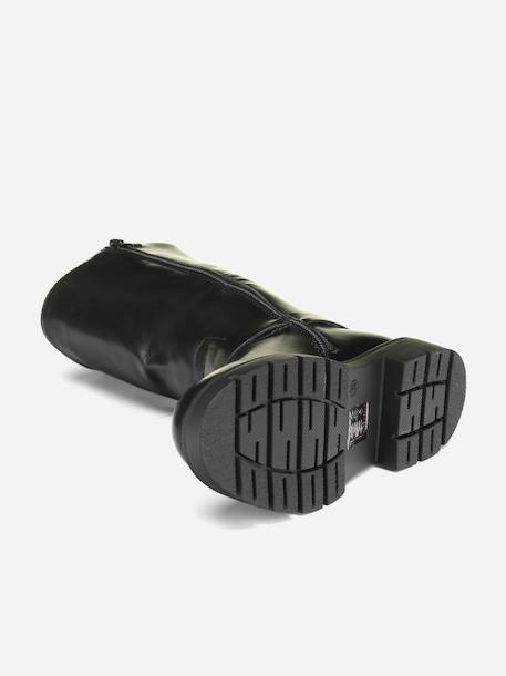 Bottes montantes Marron+Noir 10 - vertbaudet enfant 