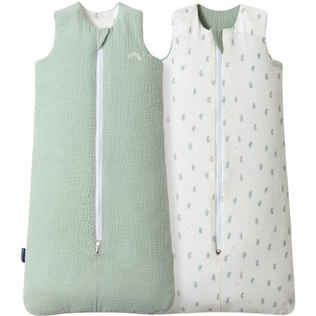 Gigoteuse réversible 4 saisons léopard 18-36 mois Beige+Marron+Vert+Vert clair 12 - vertbaudet enfant 