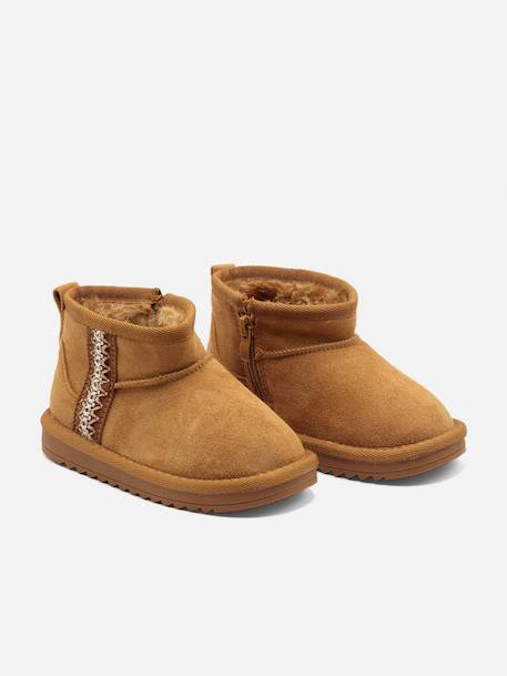 Bottines à zip Camel 1 - vertbaudet enfant 