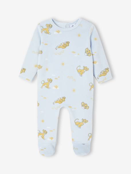 Lot de 2 dors-bien Disney Le Roi Lion en velours bleu ciel + écru 2 - vertbaudet enfant 