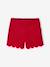 Ensemble fille noël t-shirt et short velours pailleté rouge 4 - vertbaudet enfant 