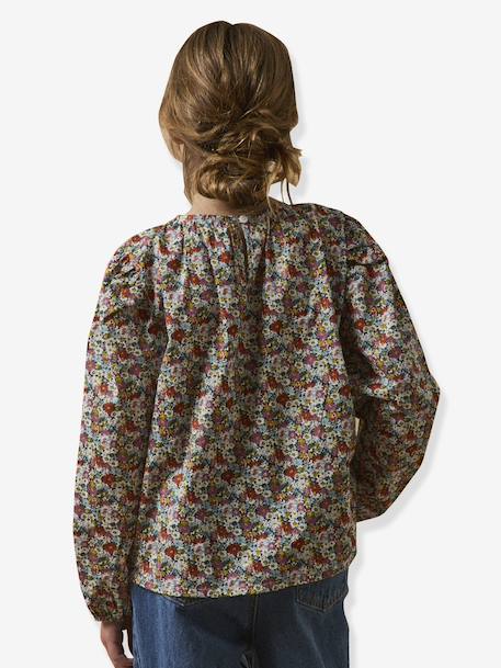 Blouse en tissu Liberty Libby fille rose 6 - vertbaudet enfant 