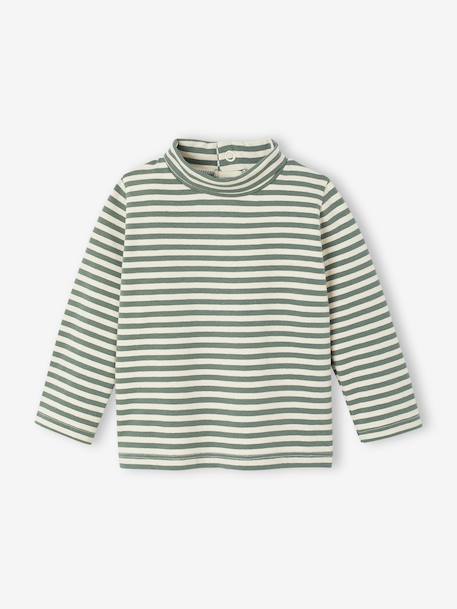 Lot de 2 T-shirts col roulé marine+vanille 9 - vertbaudet enfant 