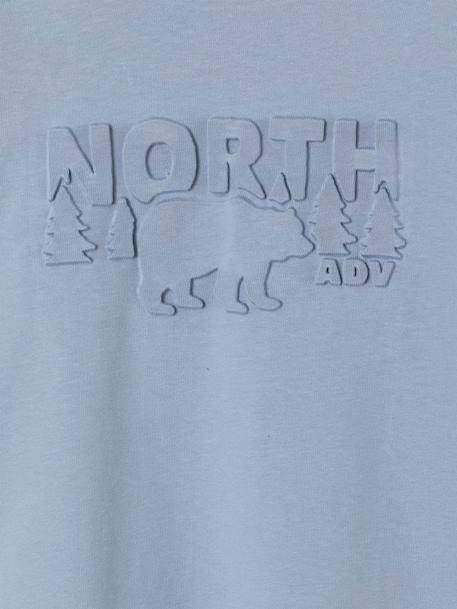Tee-shirt manches longues garçon bleu clair 3 - vertbaudet enfant 
