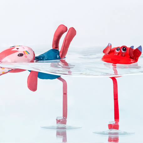 Lot de 3 jouets de bain à ventouse Rose, rouge, bleu 3 - vertbaudet enfant 